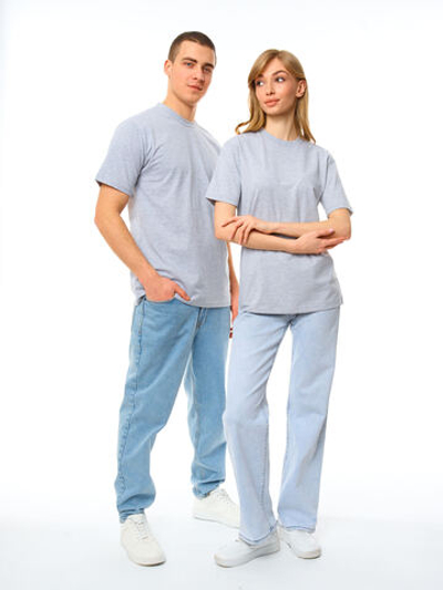 Футболка серый меланж