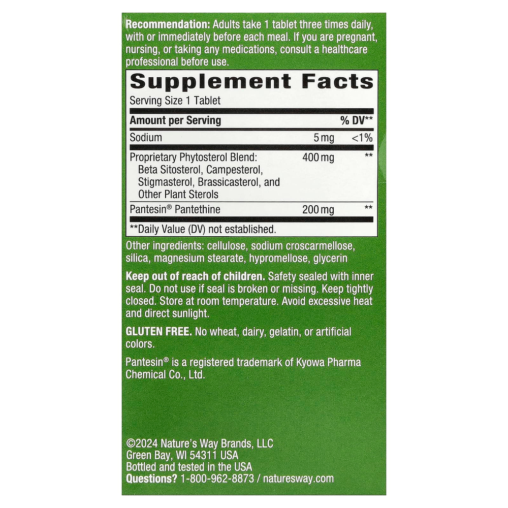 Nature's Way, Cholesterol Shield™, смесь фитостеролов, 90 таблеток