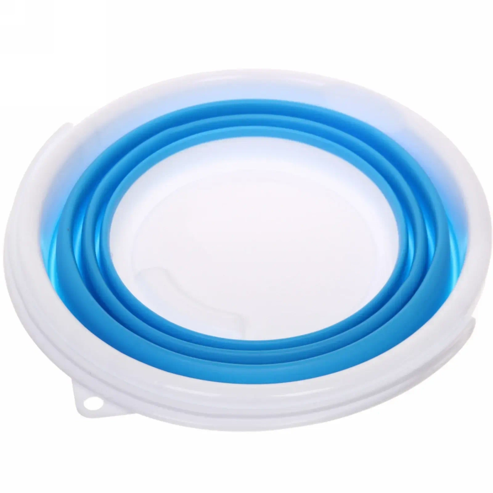 Ведро складное круглое 10л 32х25см синее