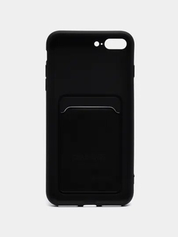 Чехол с карманом для карт на iPhone 11, Черный