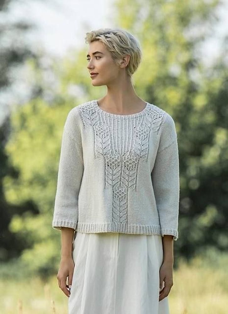 Описание по вязанию пуловера спицами "Pasadena"