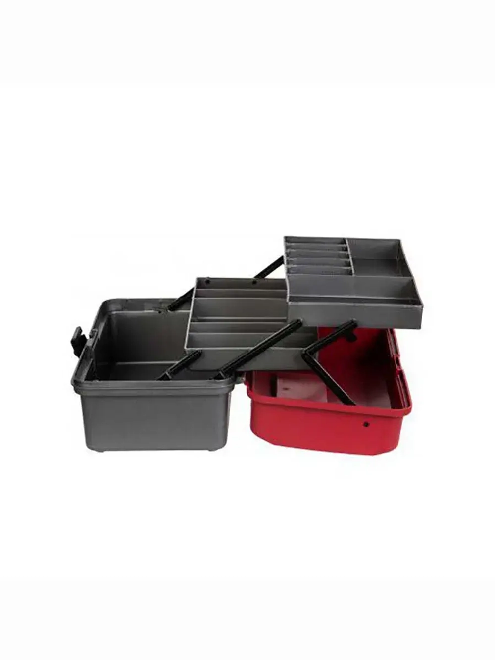 Ящик рыболовный для хранения снастей двухполочный синий