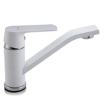 Смеситель для кухни 35к F4531 FRAP б/отв п/гайку Белый+хром