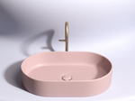 Умывальник чаша накладная овальная (цвет Розовый Матовый) Element 608x385x122мм