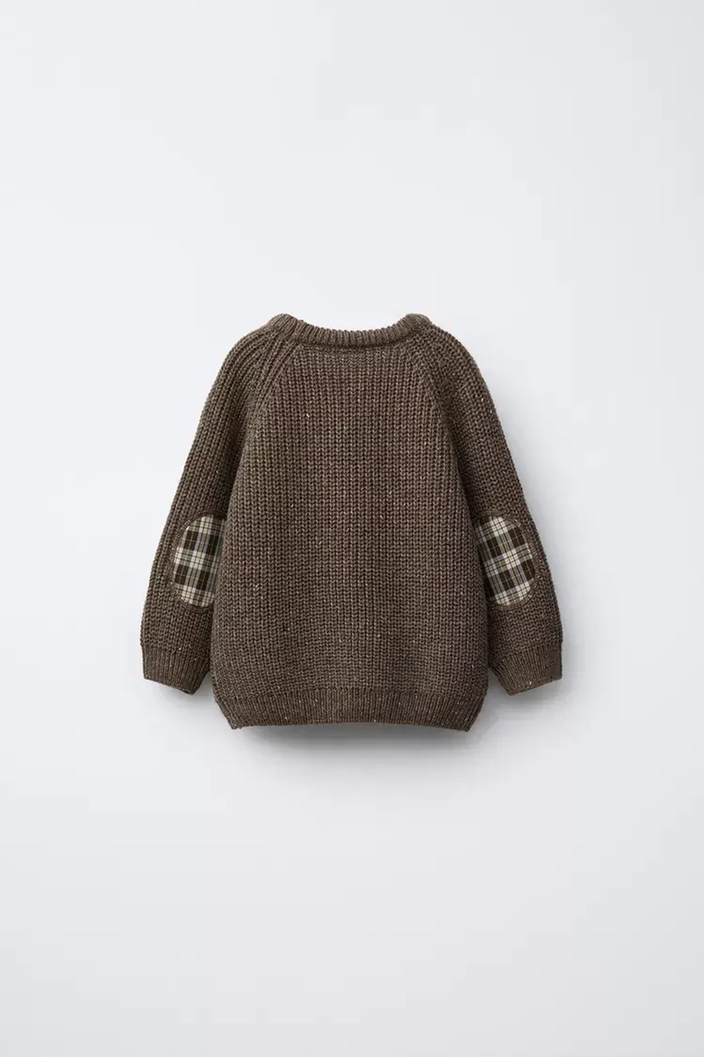 ZARA СВИТЕР КРУПНОЙ ВЯЗКИ, ЗЕЛЕНЫЙ МЕЛАНЖ