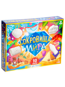 Набор археолога «Мир Египта», 10 шт. фигурок + молоток, кисточка, долото