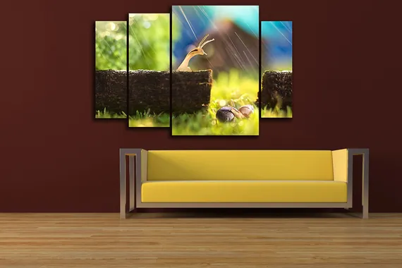 Модульная картина "Две улитки"