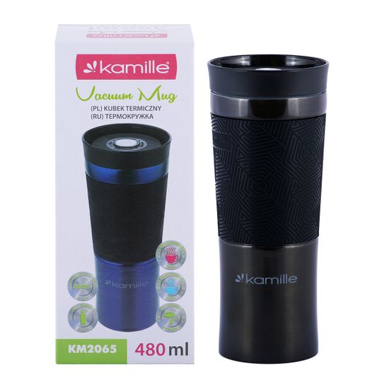 Термокружка 480 мл. из нержавеющей стали Kamille KM 2065
