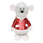 Мышонок Виталик в красной куртке, 28 см.