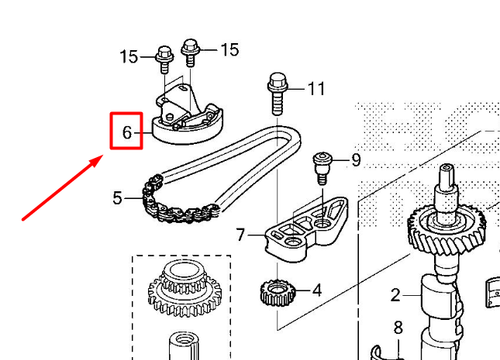13450-RAA-A02 TENSIONER, BALANCER CHAIN