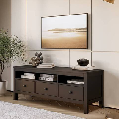 Тумба под ТВ Хемнэс/Кымор, 148х47х57см, черный