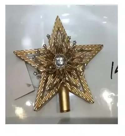 Звезда на ёлку 14*14 см «Лучезарная», Серебро