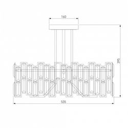 Светильник на штанге Bogate's Zolletta 339/5 Strotskis Smart