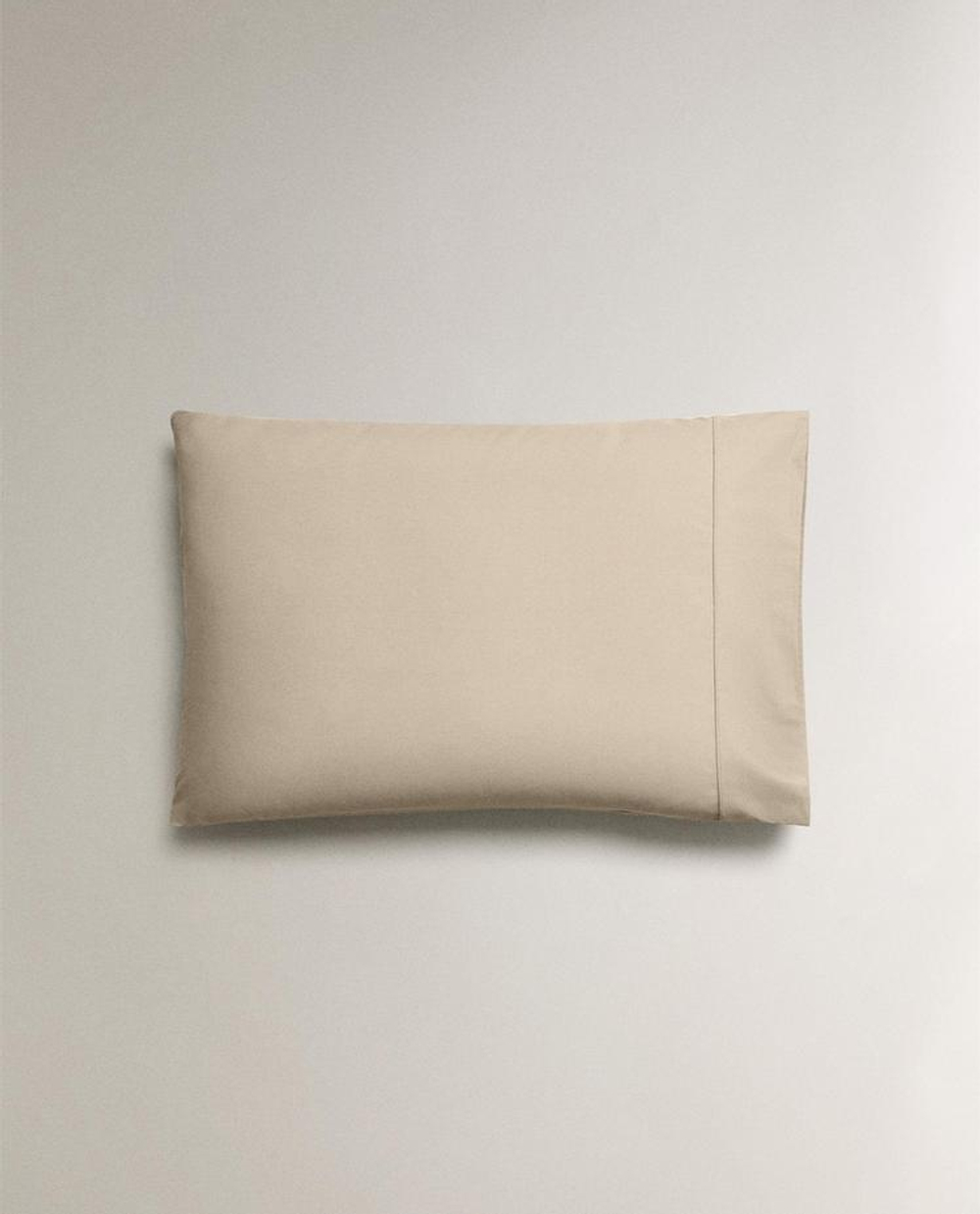 ZARA HOME НАВОЛОЧКА ИЗ ХЛОПКА ПЕРКАЛЬ (300 НИТЕЙ), БЕЖЕВЫЙ