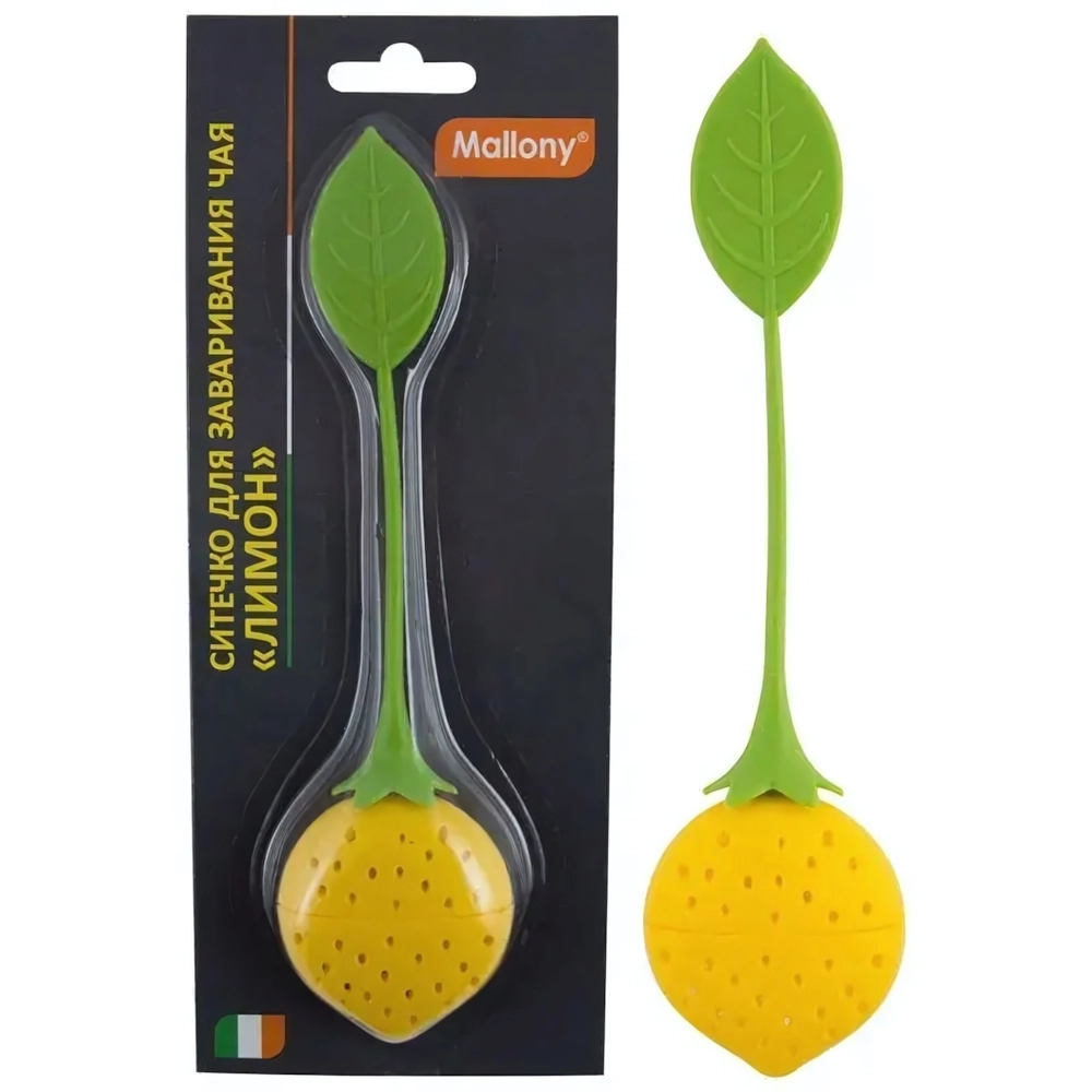 Ситечко для заваривания чая Лимон TI-Lemon, р-р 15*3,5 см (силикон)