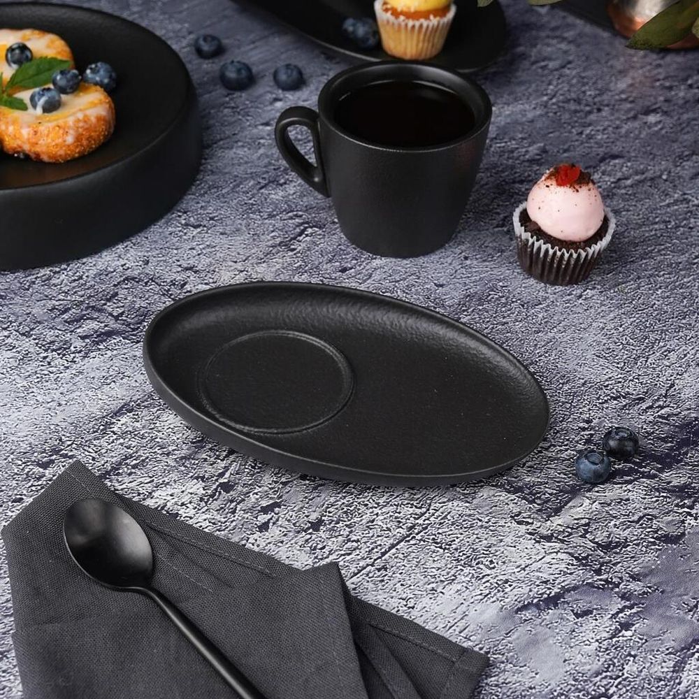 Кофейная пара 175 мл d 8,3 см h7 см Cappuccino Black Raw Stellar P.L. Proff Cuisine [6]