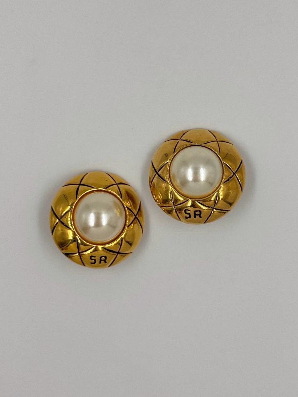 Клипсы с «жемчугом» Sonia Rykiel