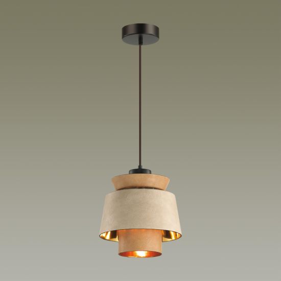 4992/1 PENDANT ODL23 521 св. коричневый/золотой/металл/экокожа Подвес E27 60W KRESSA