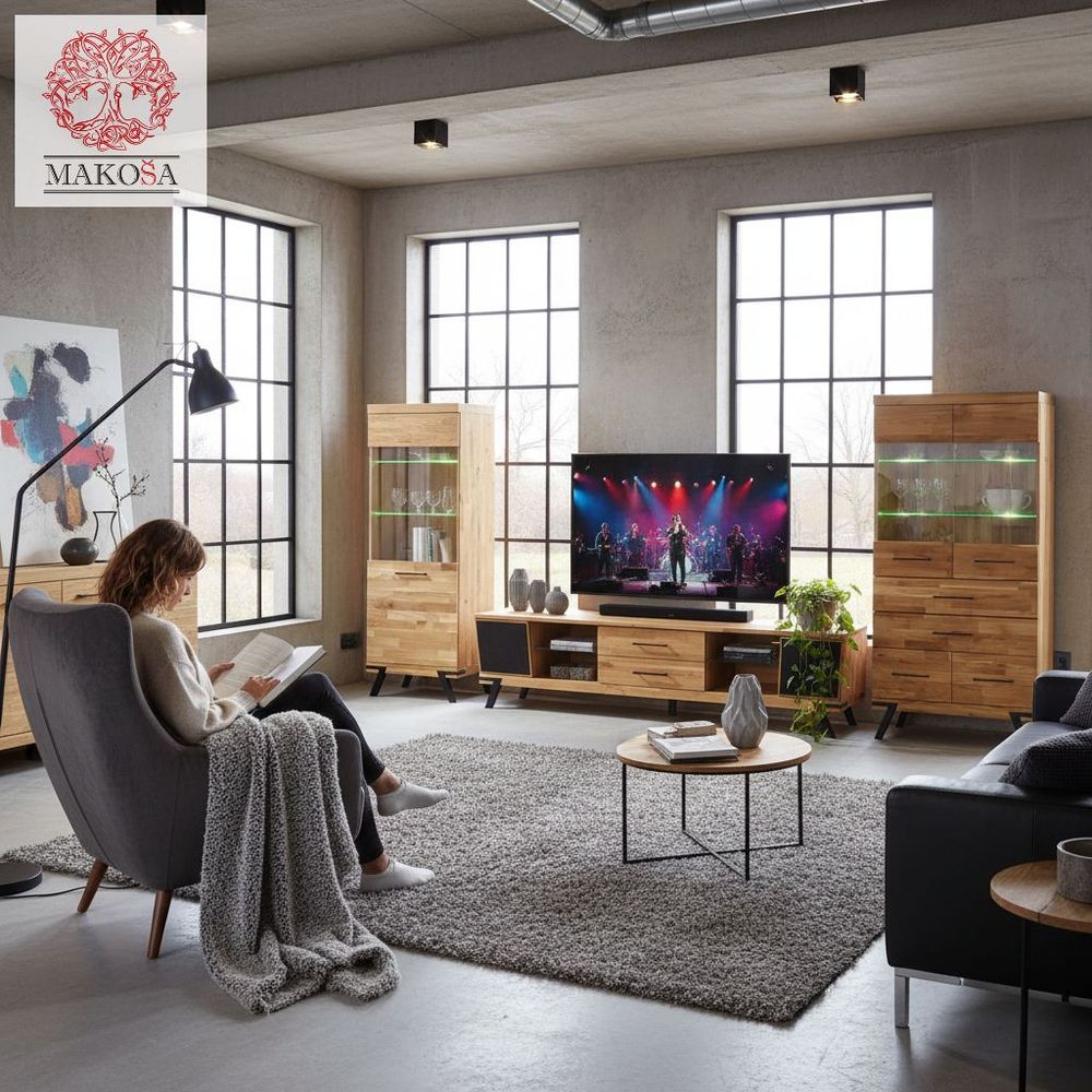 Шкаф витрина, 90х42х179, Флеверс, сервант для посуды, стеклянная, буфет, из массива дуба, Makosa