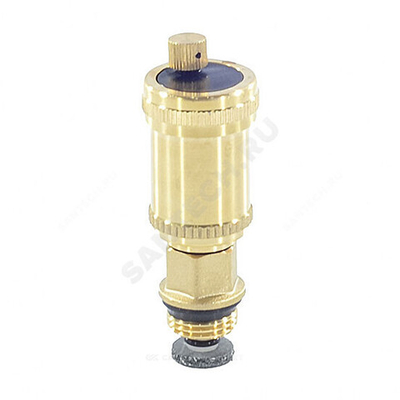 Воздухоотводчик автоматический латунь Ду 15 Ру10 1/2"x3/8" НР прямой с отсечным клапаном SantechSystems