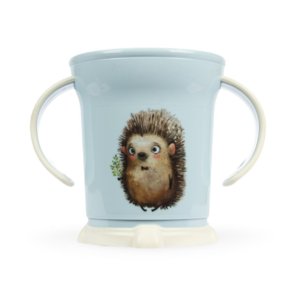 Чашка детская 270мл с декором светло-голубой *12 (Бытпласт)