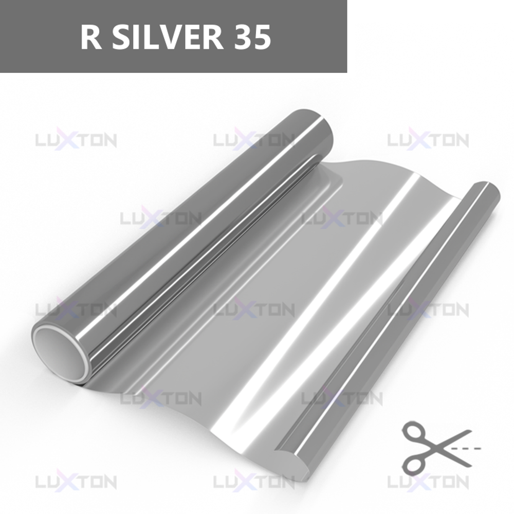 Пленка солнцезащитная R SILVER 35 LUXTON, (на отрез)