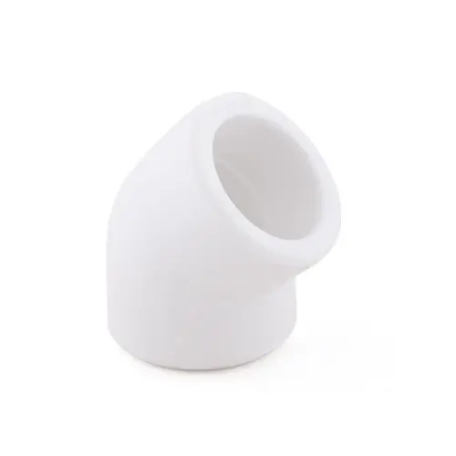 Угольник полипропиленовый PP-R под 45° внутренняя пайка цвет белый РТП