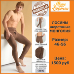 [m]Лосины мужские Монголия Ш006