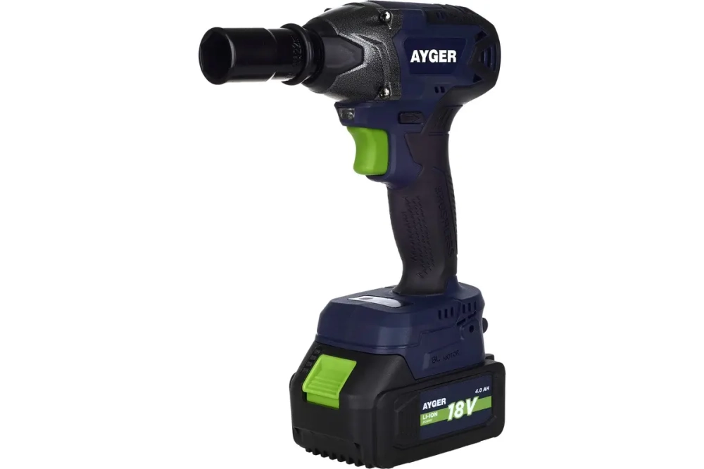 AYGER Гайковерт аккумуляторный бесщеточный APW18/550