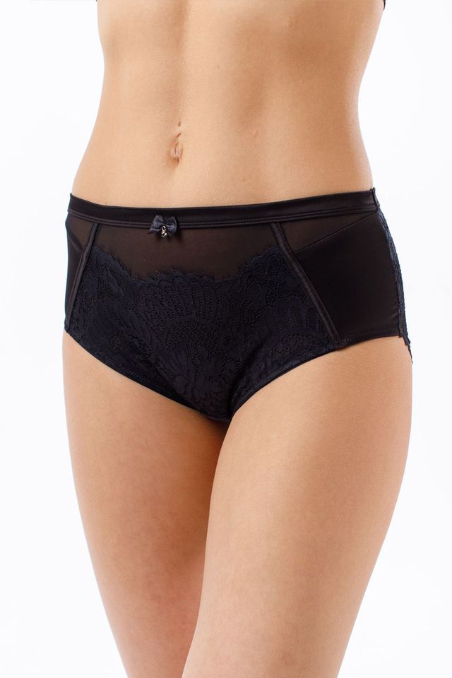 Черные трусы-слип Glamour