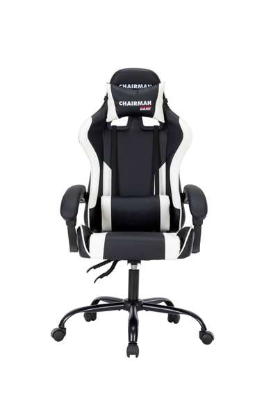 Офисное кресло Chairman CH41 экокожа, черно-белый