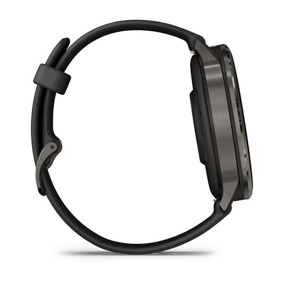 Garmin Venu 4 45 мм Slate with Black Silicone Band (010-03014-00)