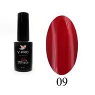 09 Гель-лак SONATA V-PRO 8 мл Витраж красный