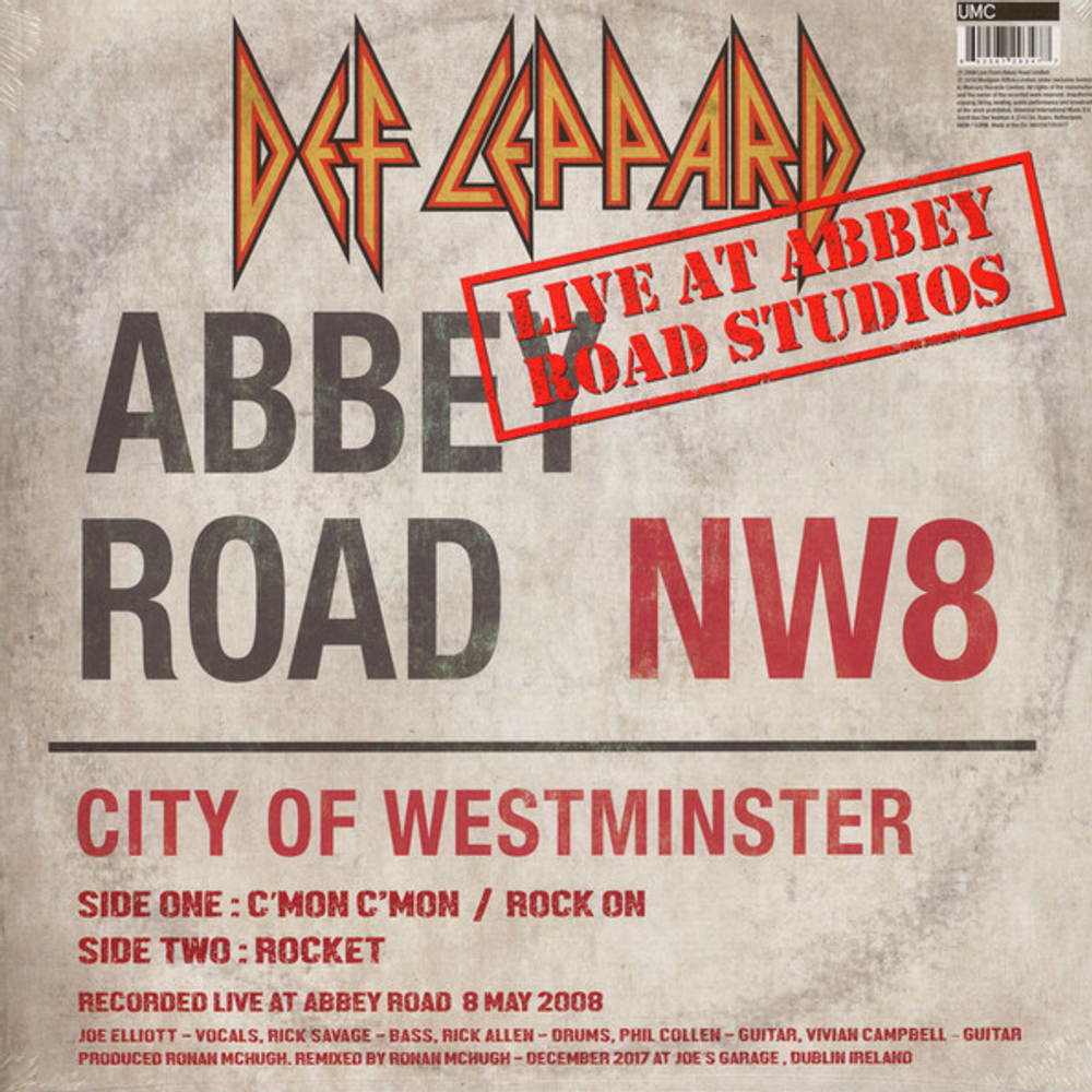 Def Leppard / Live At Abbey Road Studios (12" Vinyl Single)