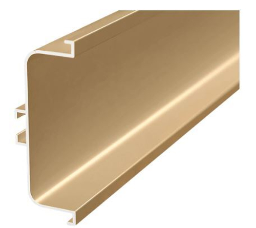 Профиль Gola-X горизонтальный, С-формы, 5000мм, золото матовое, AQ