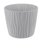 Кашпо ВОЛНА D200мм 4л с вкладышем Серый (комплект 16 шт)