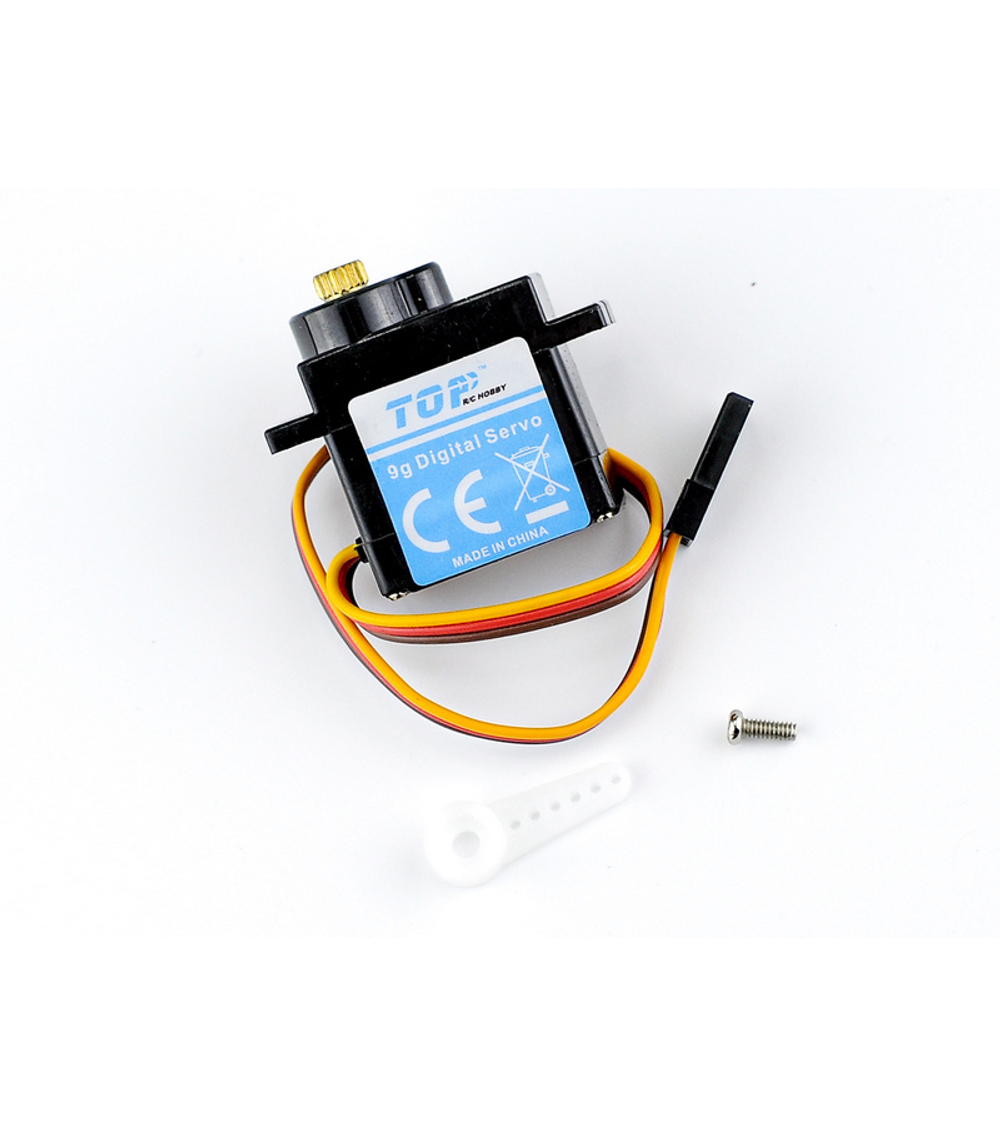 Сервомашинка 9g для планера Top RC Lightning V2 (руль, руль высоты)