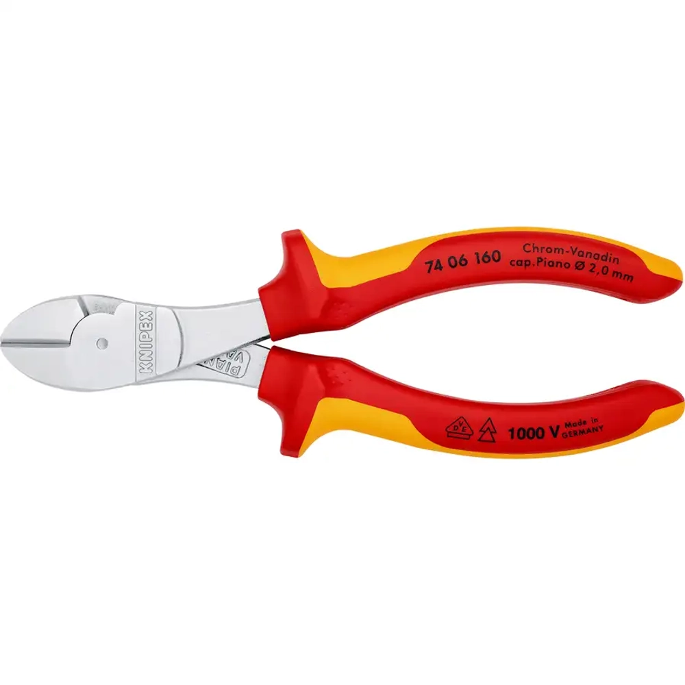 Кусачки боковые особой мощности хромированные 160 мм Knipex 74 06 160 SB