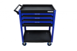 Инструментальная тележка GW-3ST Blue (Great Wolf) с полкой и тремя ящиками