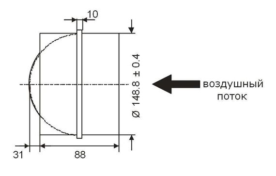 Обратный клапан для вентиляции BDS 250 мм из оцинкованной стали для круглых каналов производства DEC International (Нидерланды)