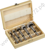 ЗУБР 5 шт., 10-15-20-25-35мм, набор сверл форстнера по дереву, фанере, ДСП