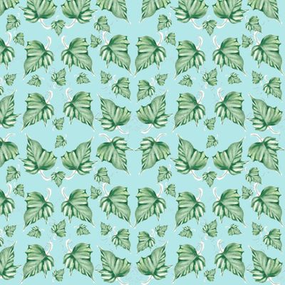 Листья (На Голубом)