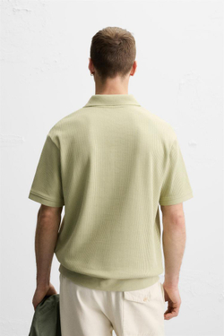 ZARA ПОЛО, СВЕТЛО-ЗЕЛЕНЫЙ
