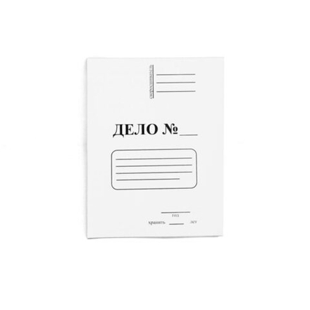 Скоросшиватель картон белый 420гр\м2 мел. (бум.)