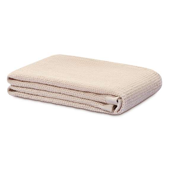 Полотенце банное из умягченной вафли кремового цвета из коллекции essential, 70x140 см