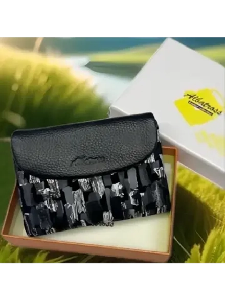 Компактный кошелек натуральная кожа