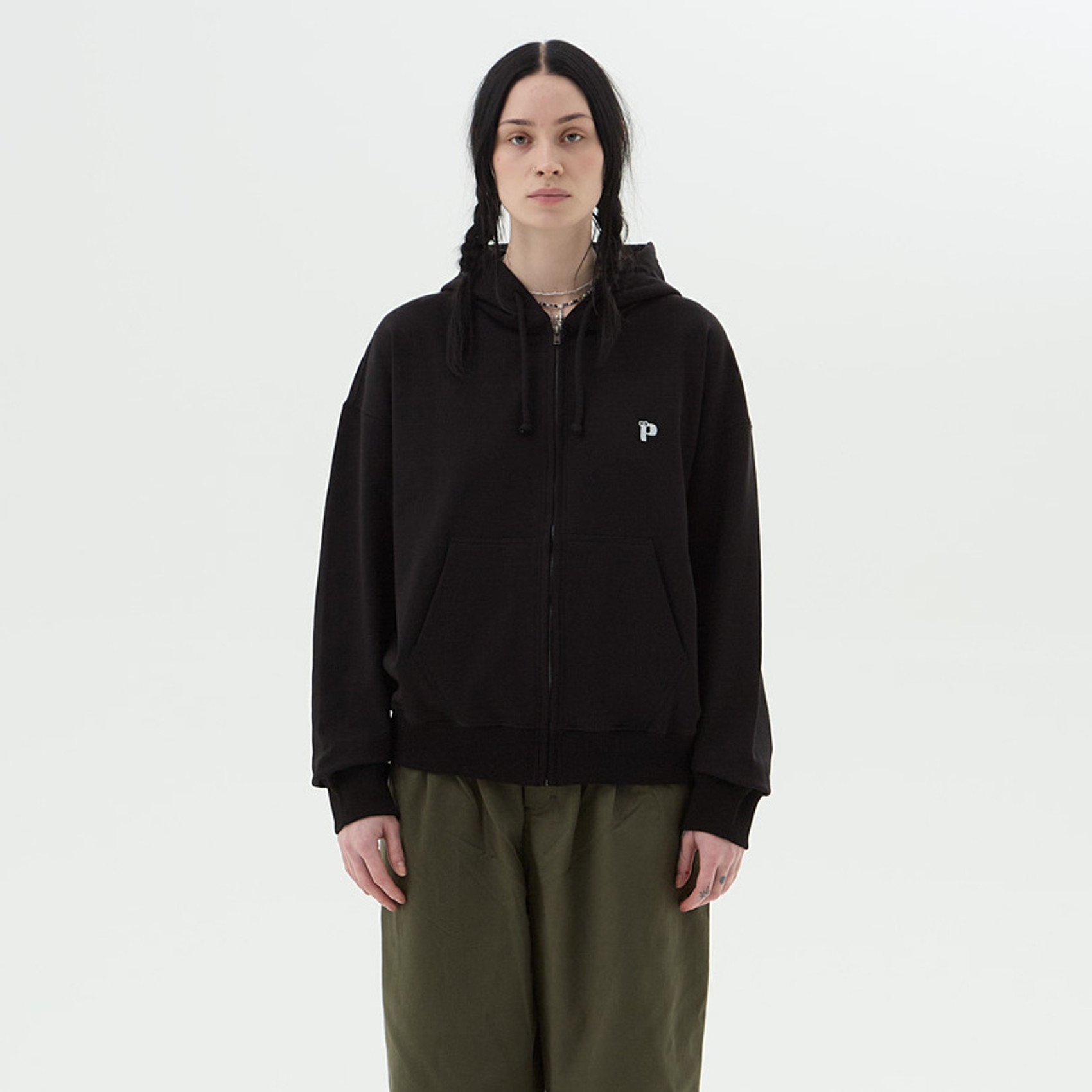 Худи Postaments P Logo LW Zip (black) артикул: - купить в магазине Дайс