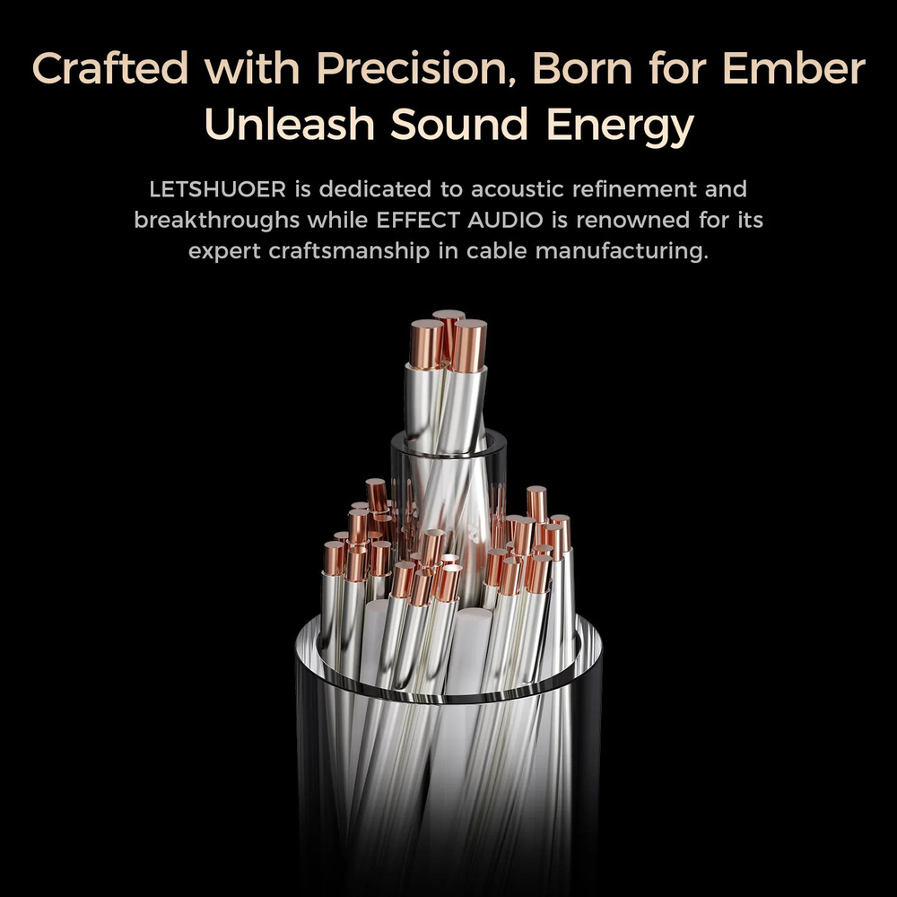 Наушники LETSHUOER Ember, планарно-магнитные, внутриканальные, 4.4 мм