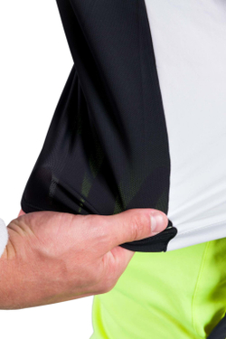 Теннисная футболка Hydrogen Padel Team Tech Tee Man - white/yellow fluo