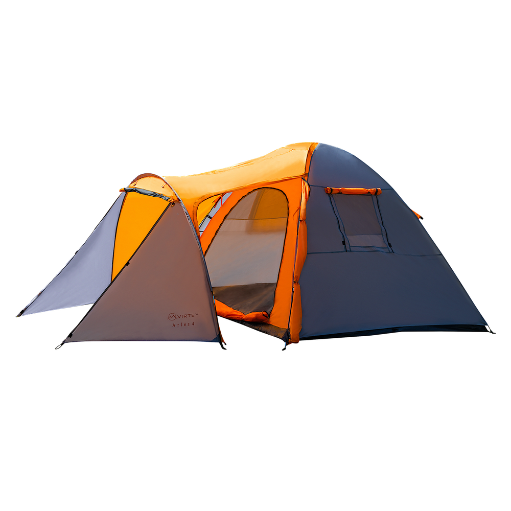Палатка Virtey Arles-4 (150+210)х240х155см 4чел 3000мм вес 5.5кг